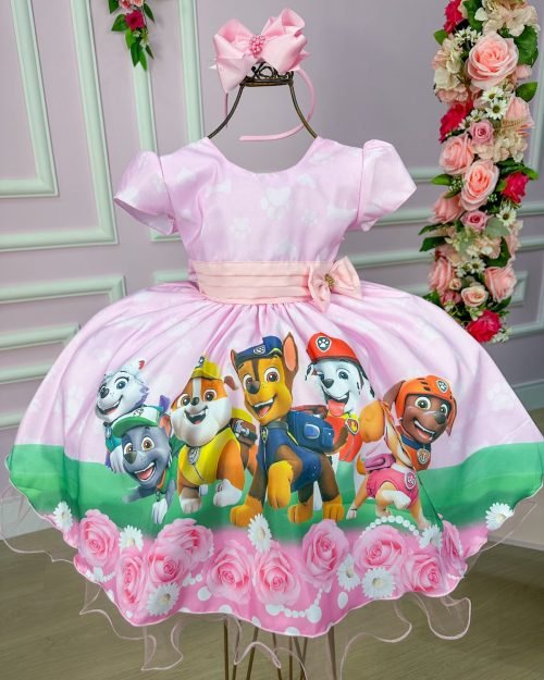 Vestido Tematicos Da Ysa Patrulha Canina