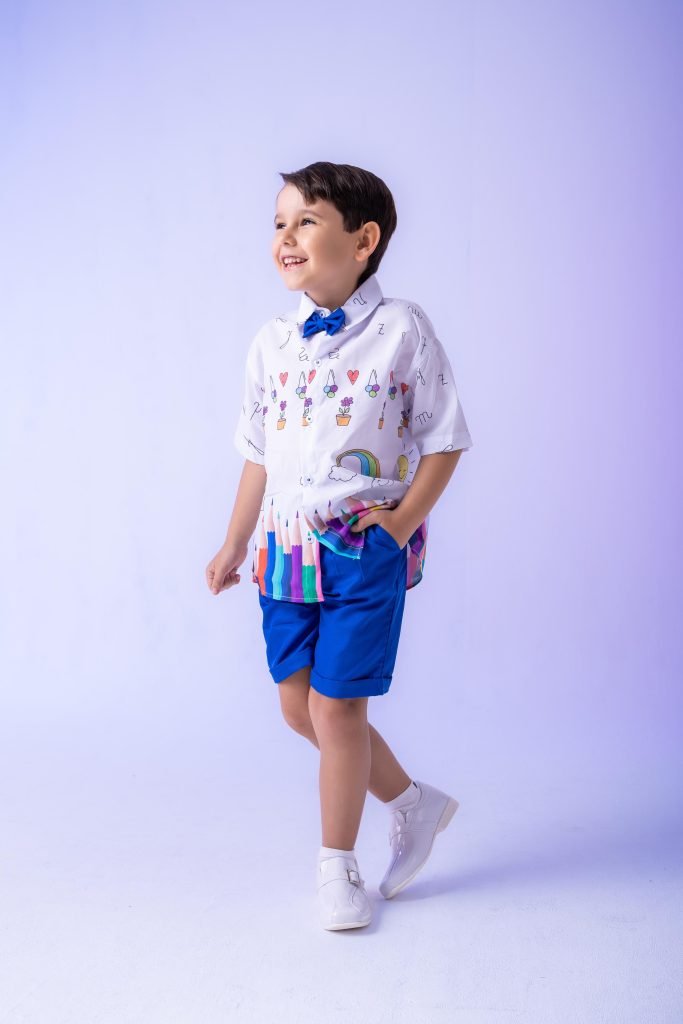 Conjunto Miss cherry Meninos – Lapis Aquarela Azul ABC