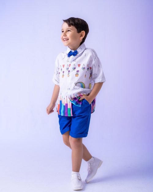 Conjunto Miss cherry Meninos – Lapis Aquarela Azul ABC