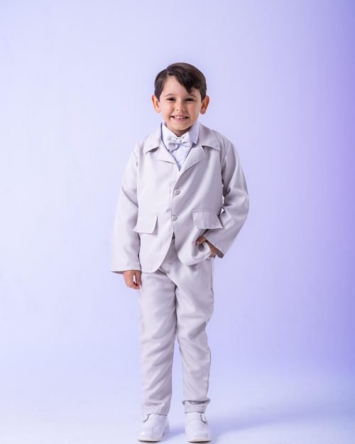 Conjunto Miss Cherry Social Terno – Blaizer Cinza Claro