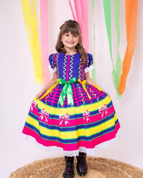 Vestido Marie Junino Luxo Arraiá da Farra