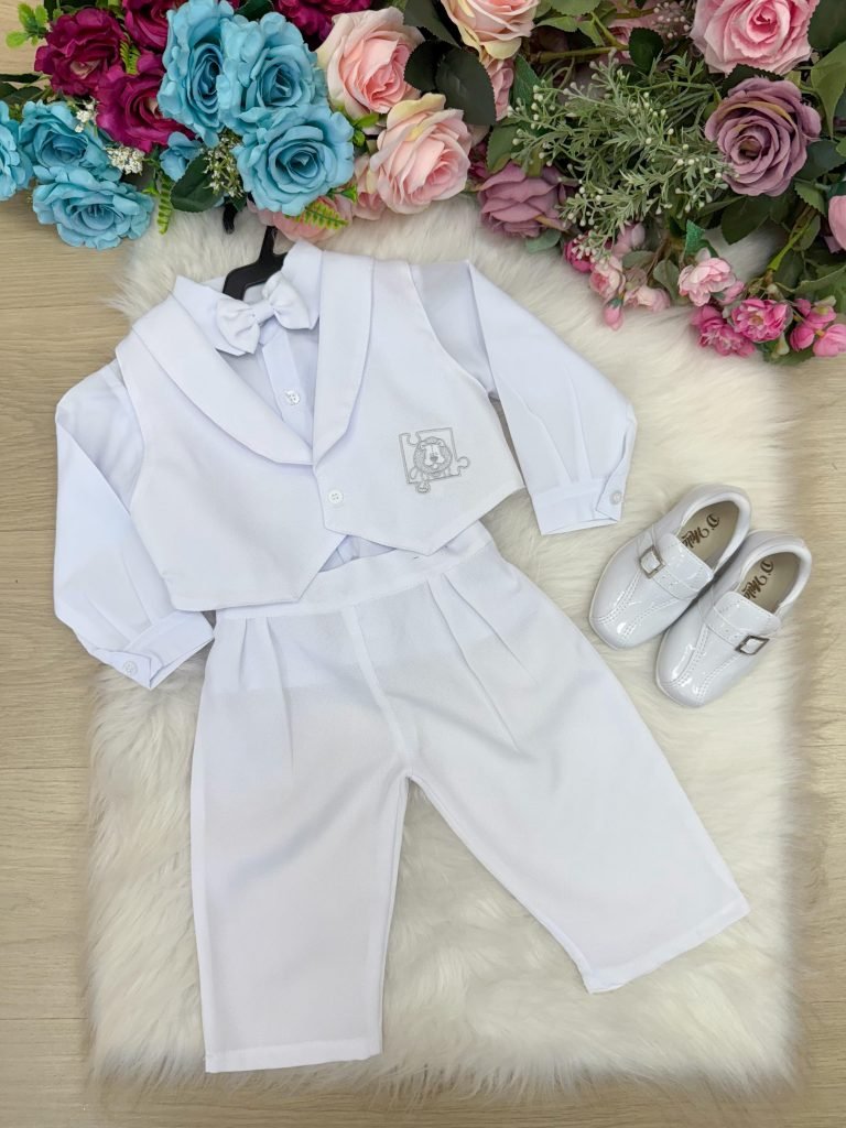 Conjunto Social Miss Cherry Matias Calça Branco