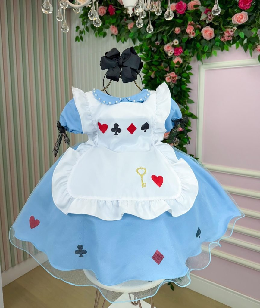 Vestido Princesa Belli Alice no Pais das Maravilhas