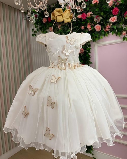 Vestido Juvenil – Midi Vila Lele Sabrina Off