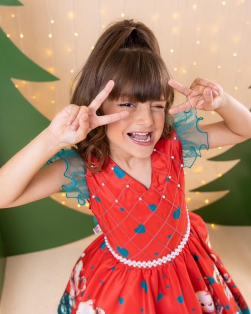 Vestido Marie Betina Ursinhos Vermelho – Natal