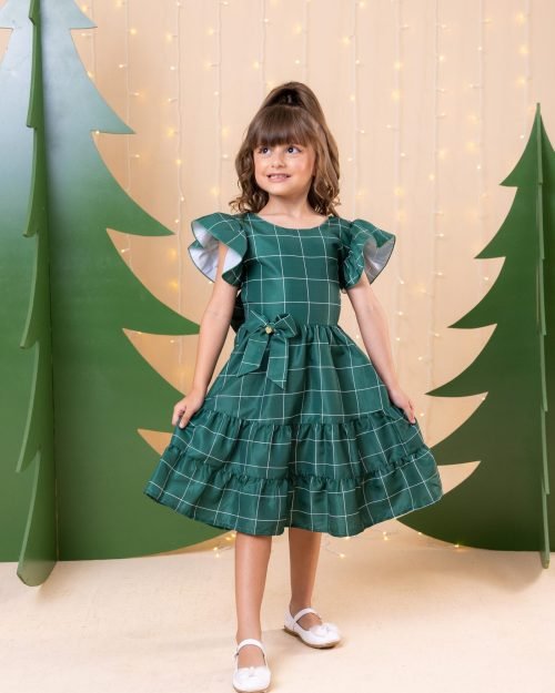 Vestido Banana Club Natal Patty Verde