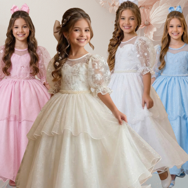 Vestido Bella Child Longo Eva + Saiote