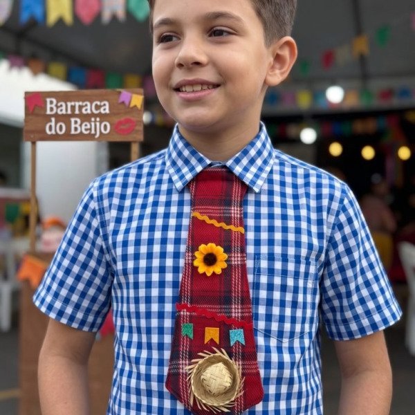 Gravata Junina Belli Benicio Vermelho