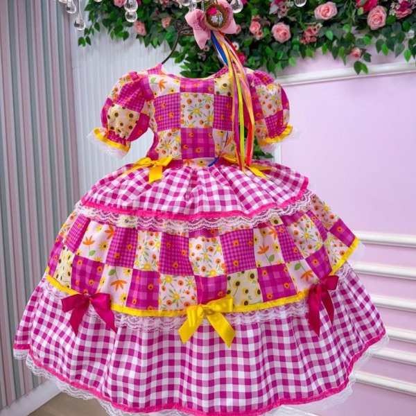 Vestido Junino Mimadine Luxo Milena