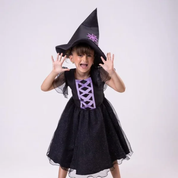 Vestido Tematicos Kids Halloween Encanto Sombrio