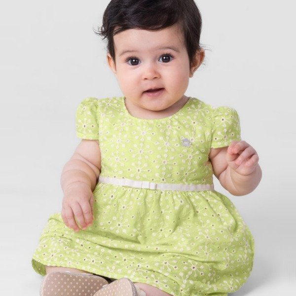 Vestido Infantil Tecido Laise Mundi Vestido menina