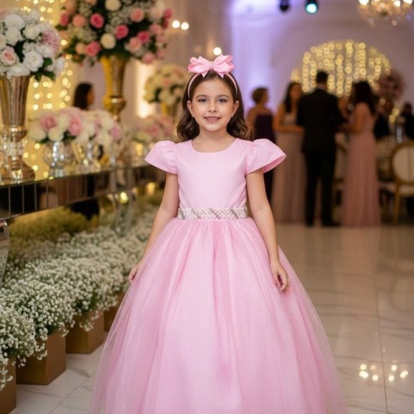 Vestido Marie Longo Heloisa Rosa Bebe